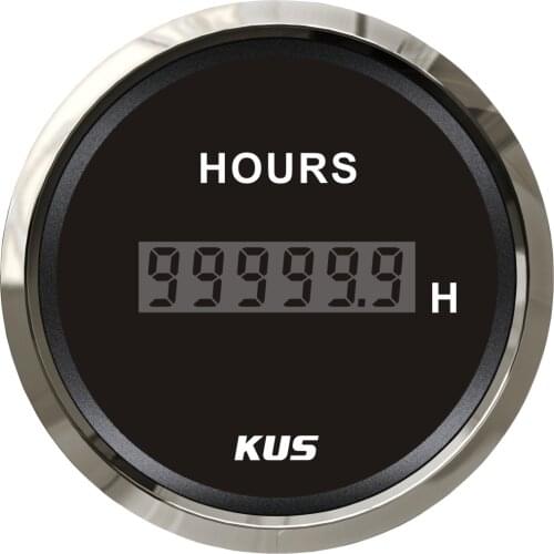 KUS Marine Outboard Hour Meter Boat Car Truck Engine Hour Meter Gauge 12/24V