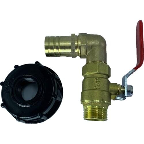 Brass S60x6 IBC Tote Adapter with Tap Connector Joint Faucet Accessories