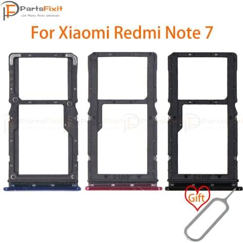 SIM Card Tray for Redmi Note7 SIM Card Slot + TF Card Tray for Redmi Note 7 Replacement Parts with free Eject Pin