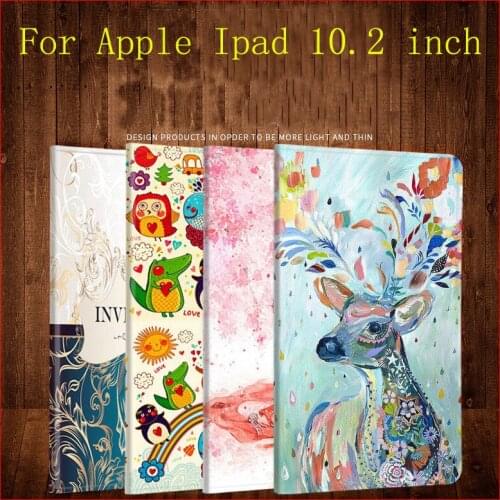 PU Leather Magnetic Flip Tablet Cover Case for Apple iPad 10.2 inch 2019 Smart Fundas iPad 7th Generation iPad 10.2 Shell Fundas