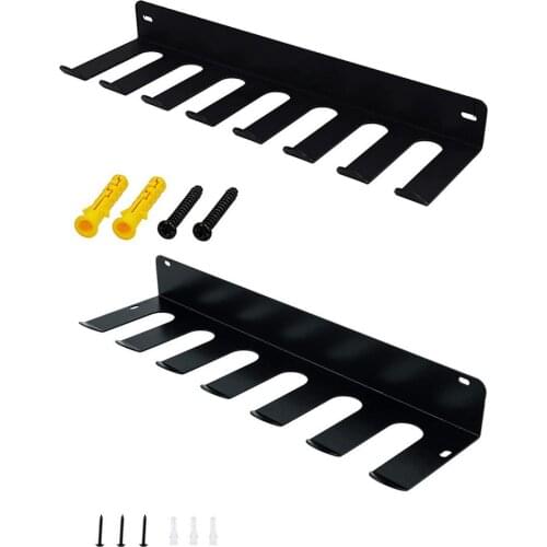6 /7 Holes Metal Bat Storage Rack Wall-mounted Baseball Display Holder Barbells Dumbbells Skipping Rope Storage