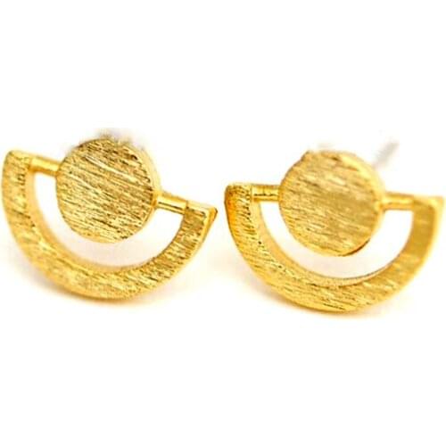 Fashion Personality the Plane of The Globe Model Studs Simple and beautiful Drawing Stud Earrings