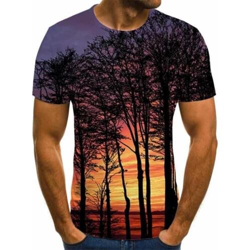 New 2020 3d Printing Cool Starry Sky T -Shirt Short -Sleeved Popular Hip Hop T -Shirt Top Summer Fashion Casual Size Xxs -6xl