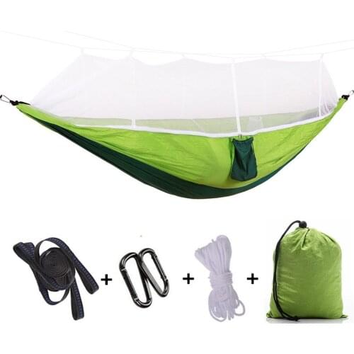 Widened and long double 260*140 with mosquito net hammock camping camping aerial tent 300*200 customized
