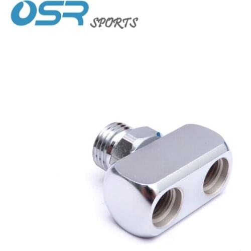 Scuba diving regulator 1*9/16-18 2A UNF to 2*3/8-24 UNF BCD LP hose Tee 11340