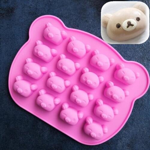 DIY 16 Series Of Facial Expressions Koala Bear Silicone Handmade Soap Mold Silicone Cake Mold Baking Tool Jelly Mold A980