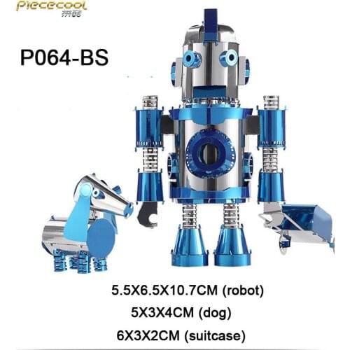 THE TRAVEL OF HELLO COOL blue & silver color 3D DIY laser cutting metal model best birthday gifts Jigsaw Puzzle new arrival