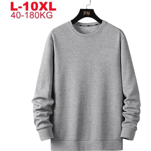 Big Size 10xl 9xl 8xl 7xl 6xl 5xl For 180kg Hoodies Men Streetwear Sweatshirts Male Solid Color Oversized Mens Casual Pullovers