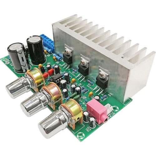 KYYSLB 60W 4-8ohm AC Dual AC9-15V TDA2050+TDA2030 2.1 Three-channel Power Amplifier Board Subwoofer Amplifier Board