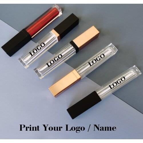 Private Label Lipgloss Tubes Empty Lipstick Lip Balm Soft Lipgloss Tube Makeup Squeeze Clear Lip Gloss Container Custom Logo