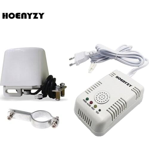 1/2" 3/4" Smart Household Gas Pipeline Manipulator Valve with Gas Leak Alarm for Automatic Shutoff Valve Security Alarm System