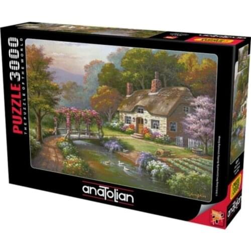 At Jigsaw Puzzle 3000 Pcs Roses And Garden Of The Mansion For Adult&Kids Toy Educational Entertaintment Landscape Fun Games
