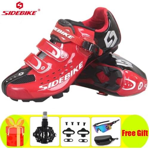 SIDEBIKE Mtb Cycling Shoes Sapatilha Ciclismo Mountain Bike Bicycle Sneakers Professional Self-locking Breathable Shoes