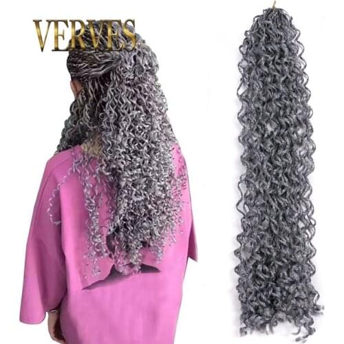 VERVES Curly Crochet Braid 18 inch Braiding Hair Crochet Braid 50 roots/piece synthetic hair extensions braid Pink Twist Kinky