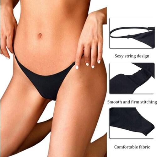Women Sexy Panties Thongs Low-Waist G-String Soft Breathable Lingerie Temptation Underwears Female T-Pants Intimates Underpants