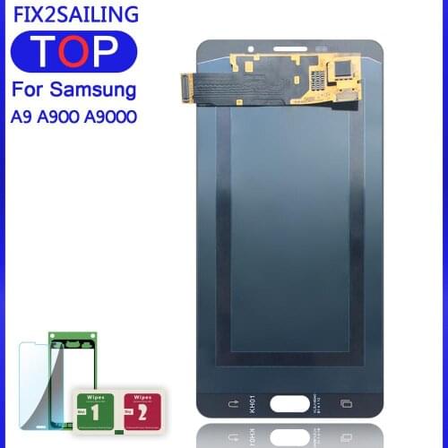 LCD Display Super AMOLED 100% Tested Working Touch Screen Assembly For Samsung Galaxy A9 A9000 A900 SM-A9000 Sticker