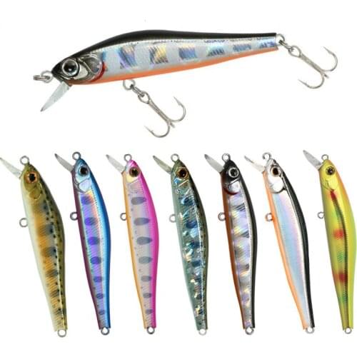 1PCS Sinking Minnow Fishing Lure 70MM 5.5G Artificial Bait 3D Natural Eyes Wobbler Tackle Crankbait Japan Hard Bait Swimbait