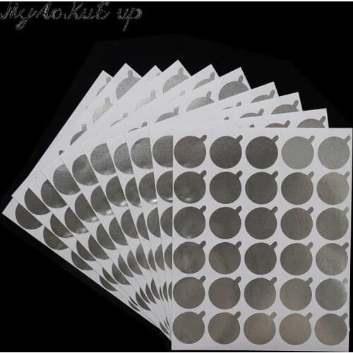 10 sheets Eyelash Glue Holder foil Pallet Glue Paper Patches Sticker For Eyelash Extension Disposable glue paper pad Eye Sticker