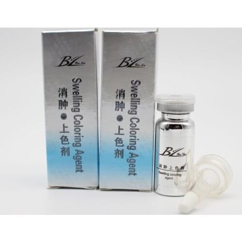 10 PCS Swelling Coloring Agent For permanent Makeup Eyebrow Lips Protect Color Lasts Longer Assistance Liquid