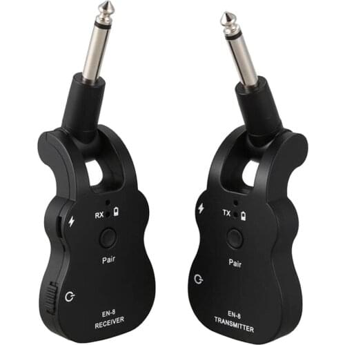 2.4G Wireless Guitar Transmitter Audio 6 Channels Guitar Wireless Transmitter Receiver for Electric Guitar Bass