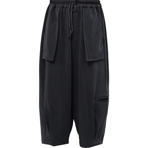 2021 Men clothing Hair Stylist fashion Wide leg pants skirt Harlem Pants plus size costumes 27-46