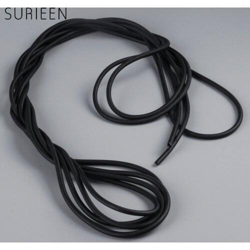 5M 1.7mmx4.5mm Strong Natural Latex Tube Slingshot Catapult Rubber Band Hunting Slingshots Elastic Bungee Tubes 1745 Black