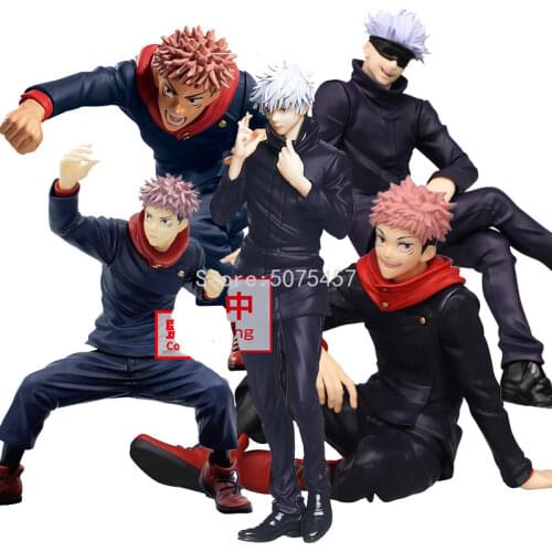 13cm Jujutsu Kaisen Anime Figure Itadori Yuji Action Figure Gojo Satoru Fushiguro Megumi Kugisaki Nobara Figurine Model Doll Toy