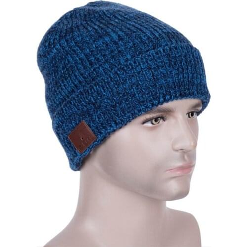 Wireless Bluetooth Headphones Hats Bluetooth Earphone With Mic Winter Warm Music Cap Headphones Fashion Mixed color Hat