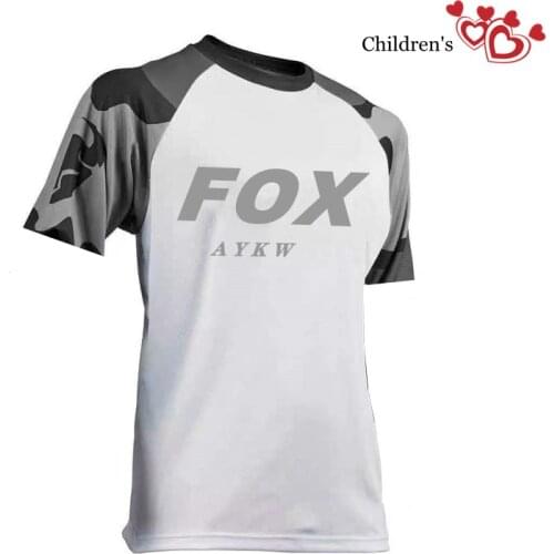 Kids Off Road ATV Racing T-Shirt AM RF Bicycle Cycling Bike fox Downhill Jersey Motorcycle Jersey Motocross MTB Boys