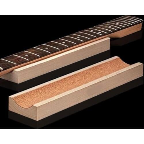Electric Acoustic Guitar Neck Rest Wooden Support Fingerboard Fretwork Luthier Setup For Guitar Bass Ukulele