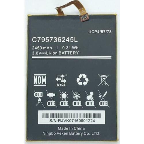 GeLar 3.8V 2450mAh 9.31Wh mobile phone built-in battery for BLU C795736245L
