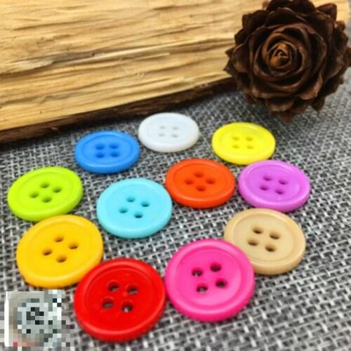 50pcs/lot Round Plastic Buttons for Clothing Resin Combination Buckles Sewing Accessories Wholesale