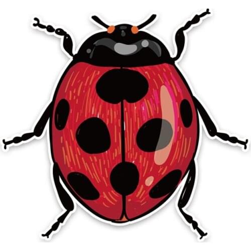 LLY-1283 Personality Animal Ladybug Car Sticker PVC Fashion Auto Graphic Decoration Accessories High Quality Waterproof Decal