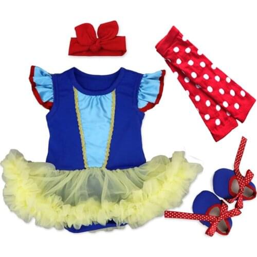 Cute Newborn Baby Girl Lace Romper Jumpsuit Tutu Dress Outfits Clothes 0-24M Bebe Baby Birthday Party Clothing Infant costumes