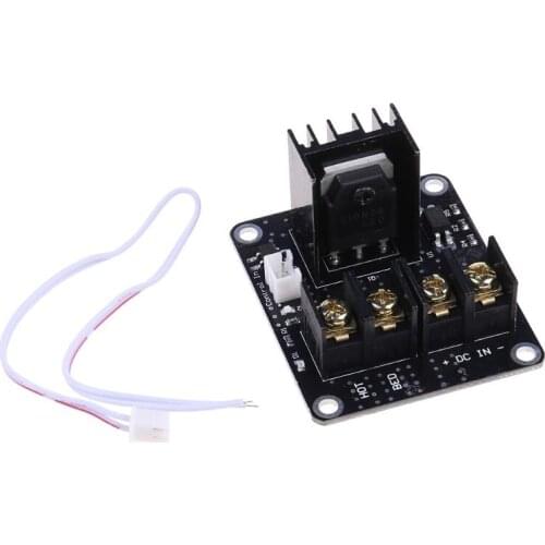 3D Printer Heated Bed Power Module Hotbed MOSFET Expansion Module Inc 2pin Lead With Cable for Anet A8 A6 A2 Ramps 1.4