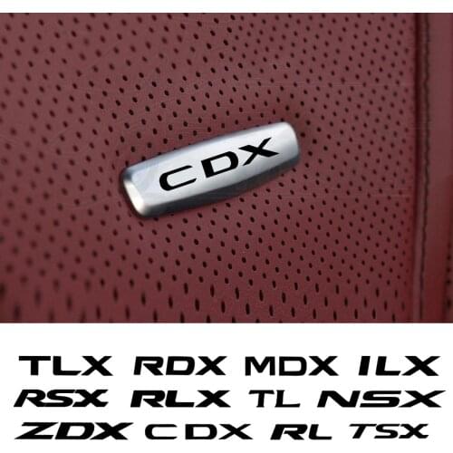 Car Chair Seat Sticker Front Seat Tuning Badges Metal For Acura CL CSX ILX MDX NSX RDX RL RLX RSX TL TLX TSX ZDX Car Accessories