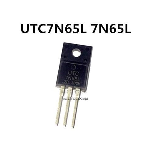 Original new 5pcs/ UTC7N65L 7N65L 7A/650V TO-220F