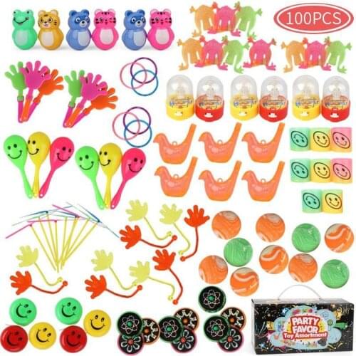 Birthday Party Gift Favors Small Bulk Toy Pinata Prizes Game Party Supplies100 Pcs Kids Puzzle Toy Giveaways Prizes