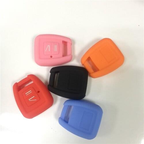 Silicone Rubber key fob cover skin set case shell protect for Vauxhall Opel Vectra Zafira remote key 2button