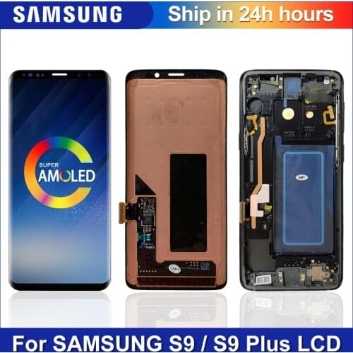 ORIGINAL AMOLED Replacement for SAMSUNG Galaxy S9 S9+ LCD Touch Screen Digitizer with Frame S9 Plus LCD G960 G965 display