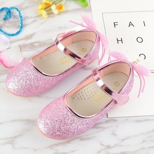 Princess shoes soft bottom 2018 spring new childrens performance shoes Korean girls autumn shoes EU 26-37