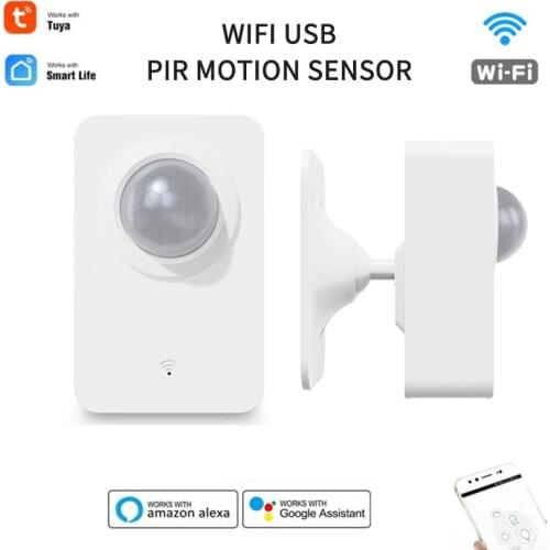 Tuya WiFi PIR Infrared Motion Sensor Home Security Alarm Sensor Smart Life Remote Comtrol Security Burglar Alarm Sensor