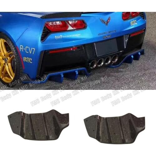 Real Carbon Fiber Rear Diffuser Fit For Corvette C7 2014 2015 2016 2017 Gemini Design Style