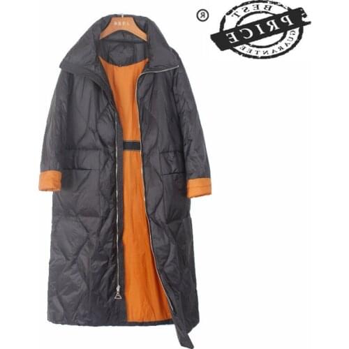 Womens Down Jacket Fashion Ultra Light Down Jackets Women Duck Down Coat Female Long Ladies Warm Winter Jackets LW1aa1