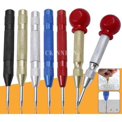 100pcs Manual Center Pin Spring Loading Marker Center Punch Wood Indent Marker Woodworking Tool Drill
