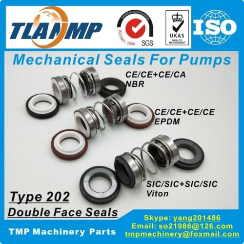 202-45 Double Face TLANMP Mechanical Seals (Material: CE-CA CE-CA NBR) Shaft Size 45mm, Outersize of Seat 65mm