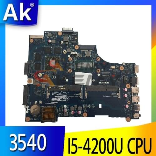 Akemy For Dell Latitude 3540 Laptop Motherboard ZAL00 LA-A491P I5-4200U CPU HD8850M 2G CN-0TXW71 0TXW71 TXW71 100% Tested