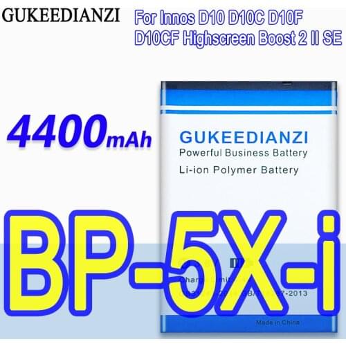 New BP-5X-i 4400mAh Rechargeable Mobile Battery For Innos D10 D10C D10F D10CF Highscreen Boost 2 II SE Li-ion Batteries