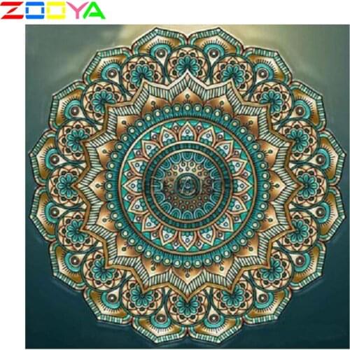 Embroidery Diamond 5D Diy Diamond Painting Flower Mandala Cross Stitch Kit Full Diamond Diamond Mosaic 3D Home Decoration Sp434