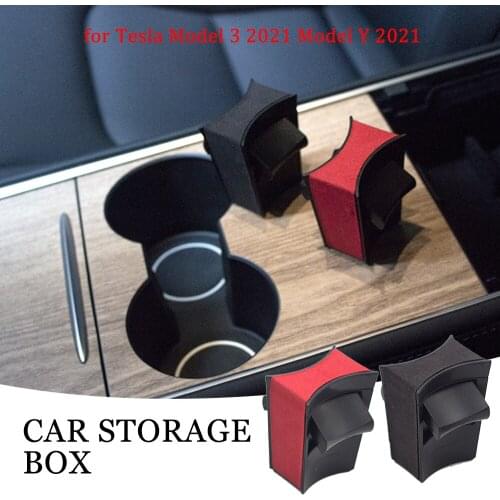 Car Water Cup Holder For Tesla Model Y 2021 Accessories Interior Center Console Storage Organizer Cup Holder Limiter